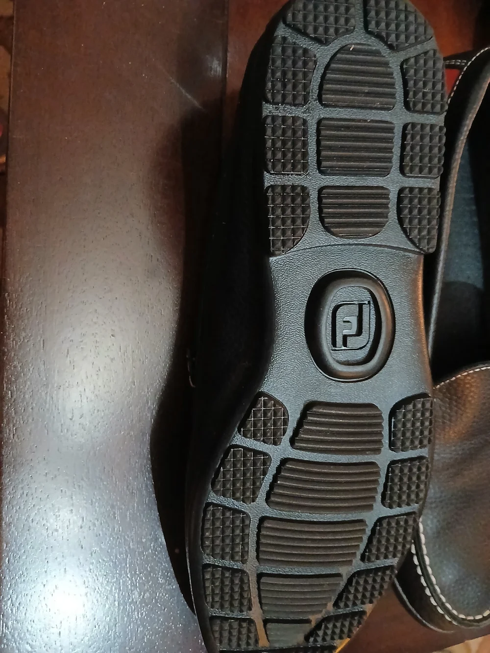 Men's Footjoy Black Leather Slip-On Driving Loafers Six 11 Golf